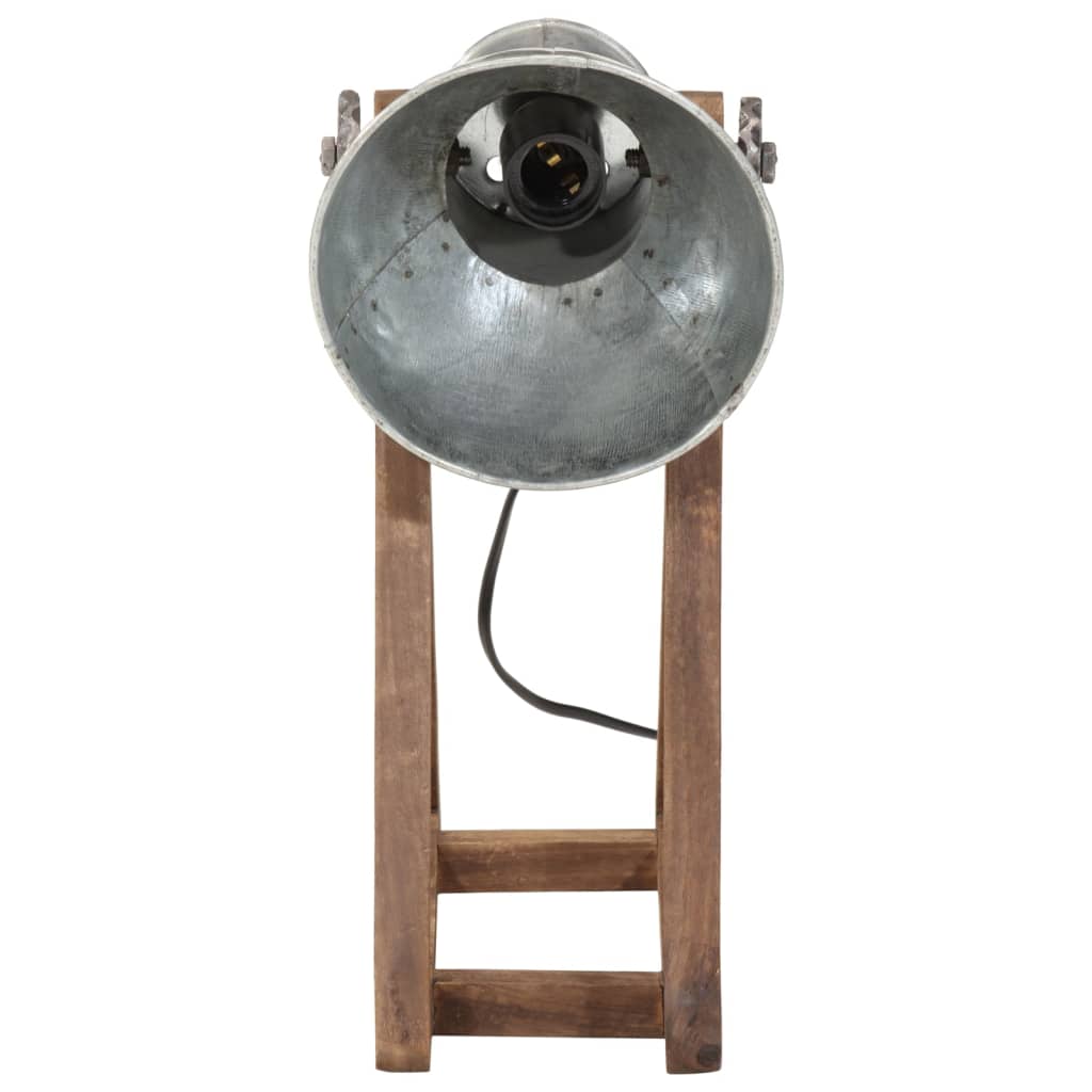 vidaXL Lampa stołowa, 25 W, srebrny vintage, 30x17x40 cm, E27