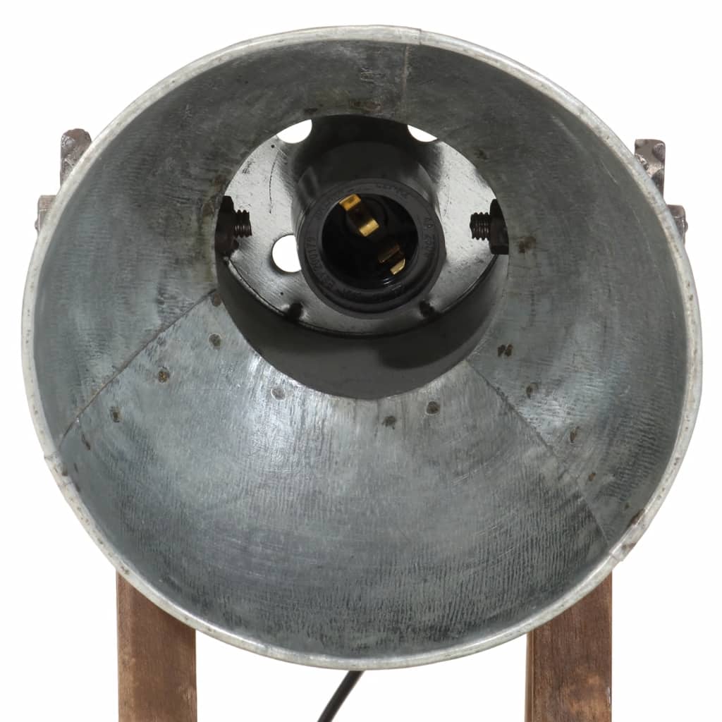 vidaXL Lampa stołowa, 25 W, srebrny vintage, 30x17x40 cm, E27