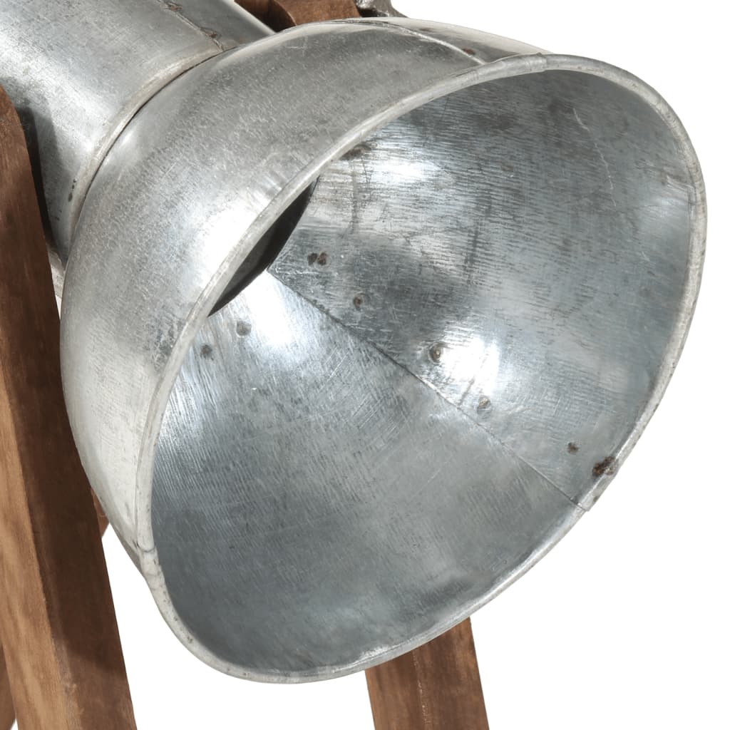 vidaXL Lampa stołowa, 25 W, srebrny vintage, 30x17x40 cm, E27