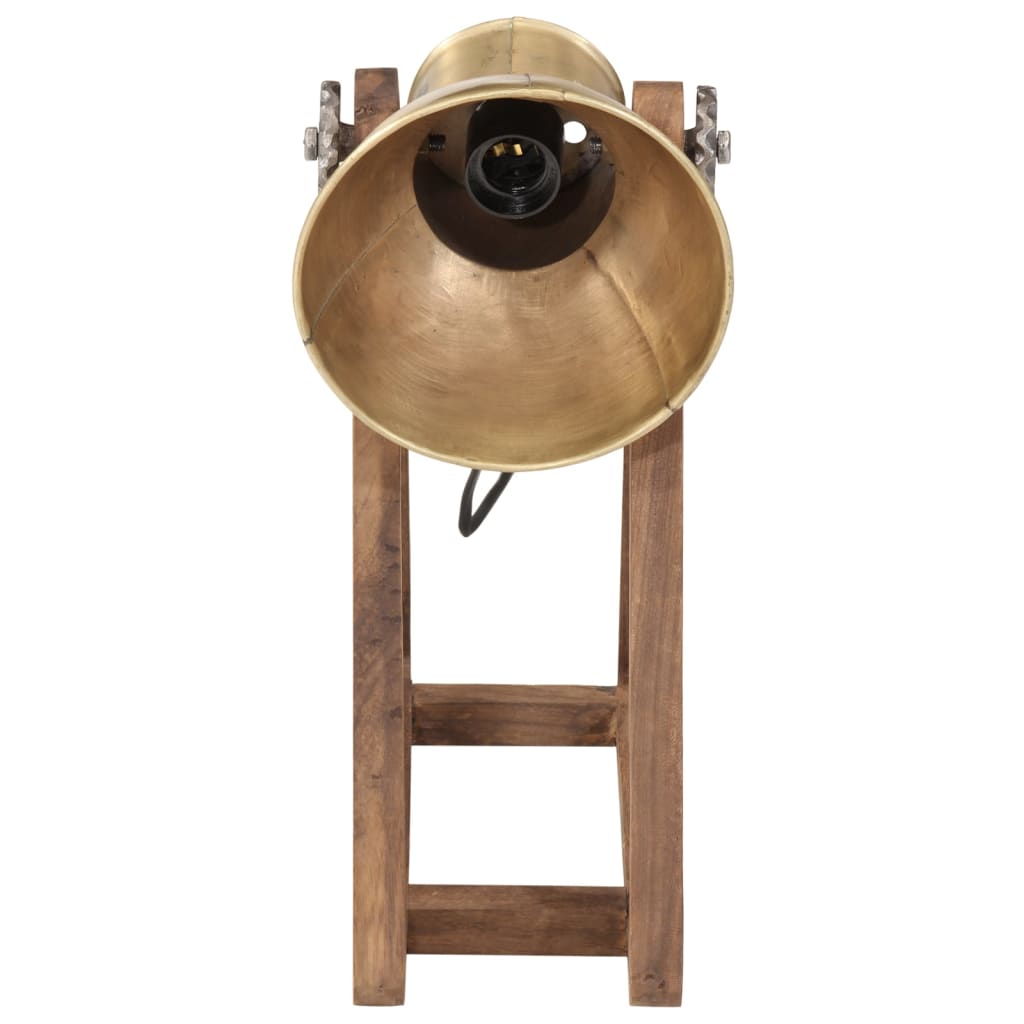 vidaXL Lampa stołowa, 25 W, antyczny mosiądz, 30x17x40 cm, E27