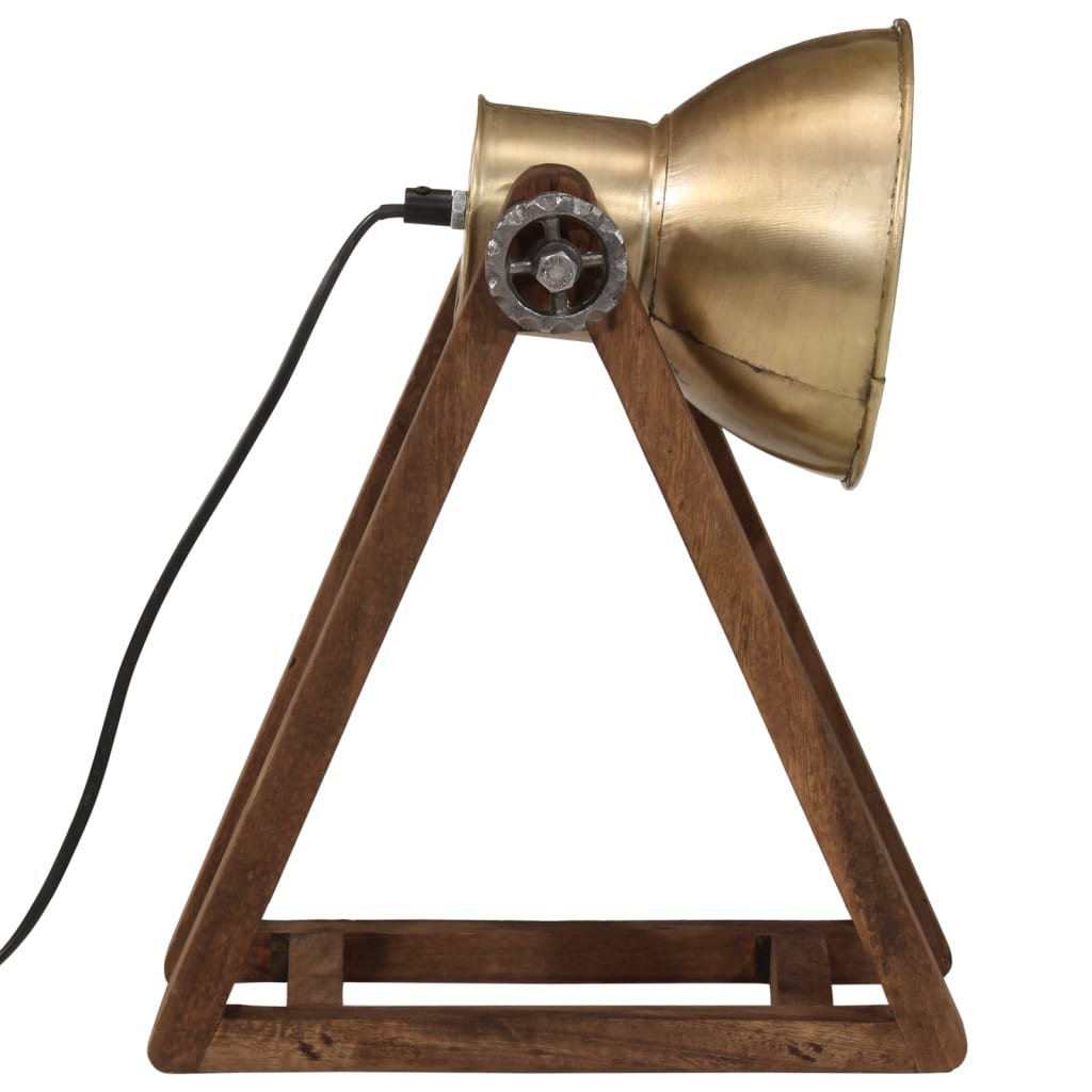 vidaXL Lampa stołowa, 25 W, antyczny mosiądz, 30x17x40 cm, E27