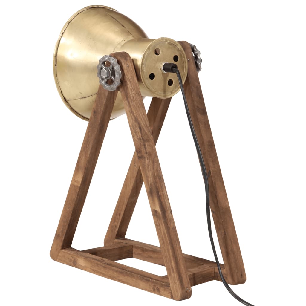 vidaXL Lampa stołowa, 25 W, antyczny mosiądz, 30x17x40 cm, E27