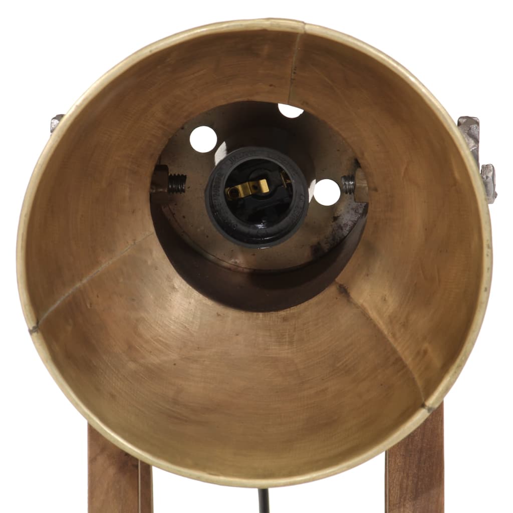 vidaXL Lampa stołowa, 25 W, antyczny mosiądz, 30x17x40 cm, E27