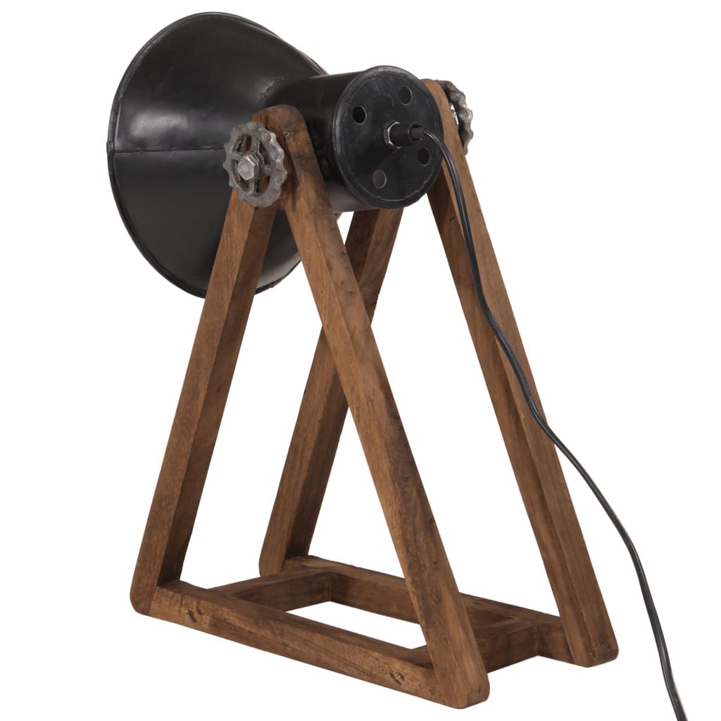 vidaXL Lampa stołowa, 25 W, czarna, 30x17x40 cm, E27