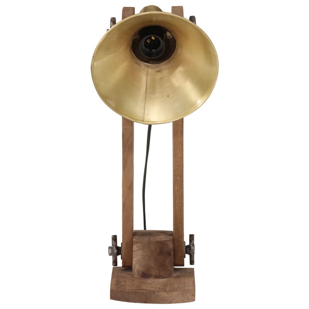 vidaXL Lampa stołowa, 25 W, antyczny mosiądz, 23x13x52 cm, E27