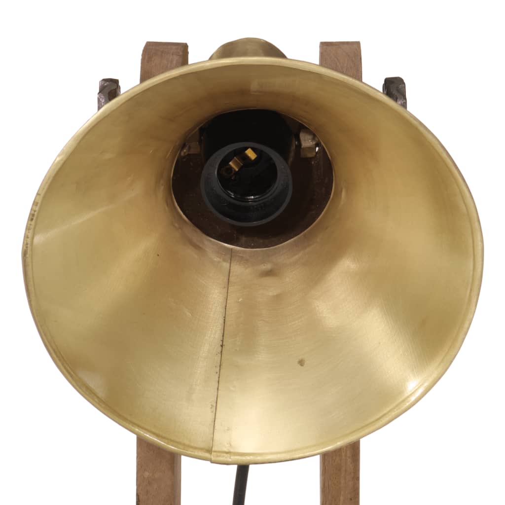 vidaXL Lampa stołowa, 25 W, antyczny mosiądz, 23x13x52 cm, E27