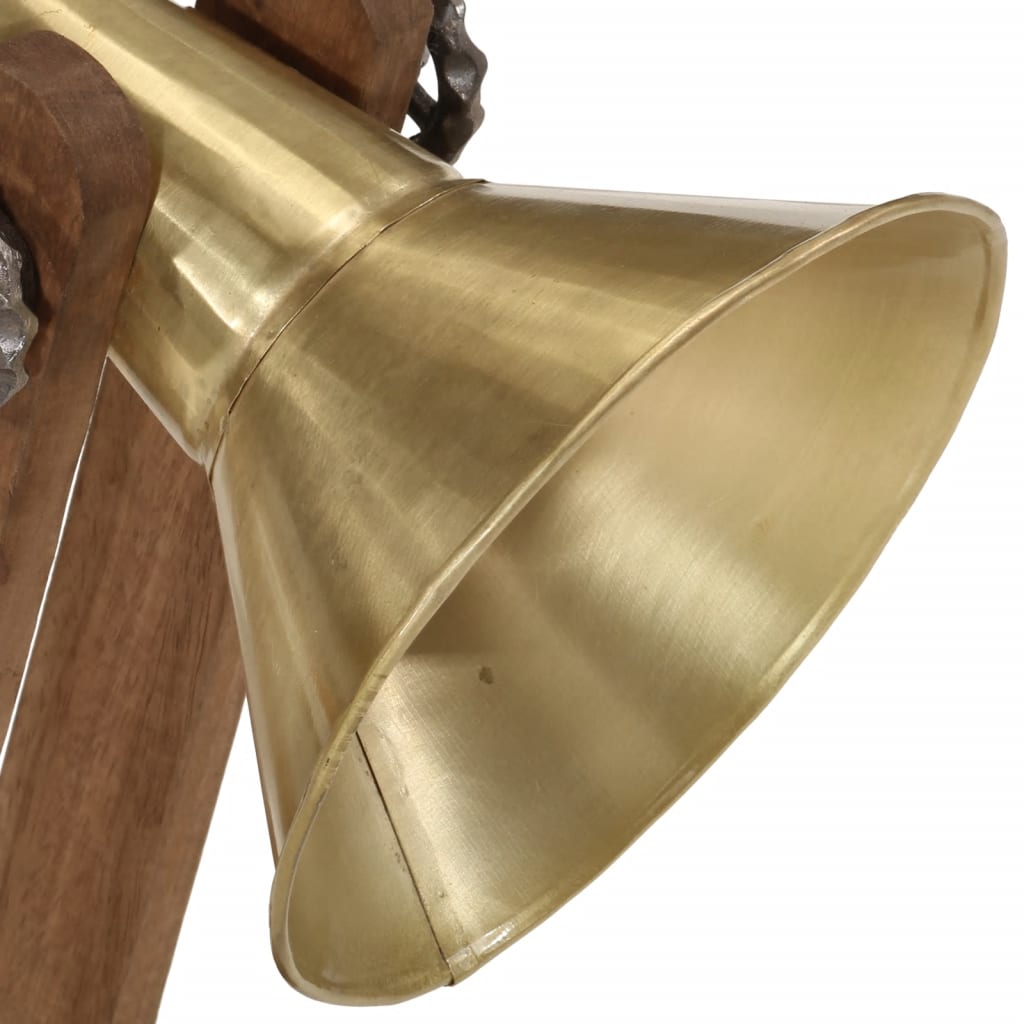 vidaXL Lampa stołowa, 25 W, antyczny mosiądz, 23x13x52 cm, E27