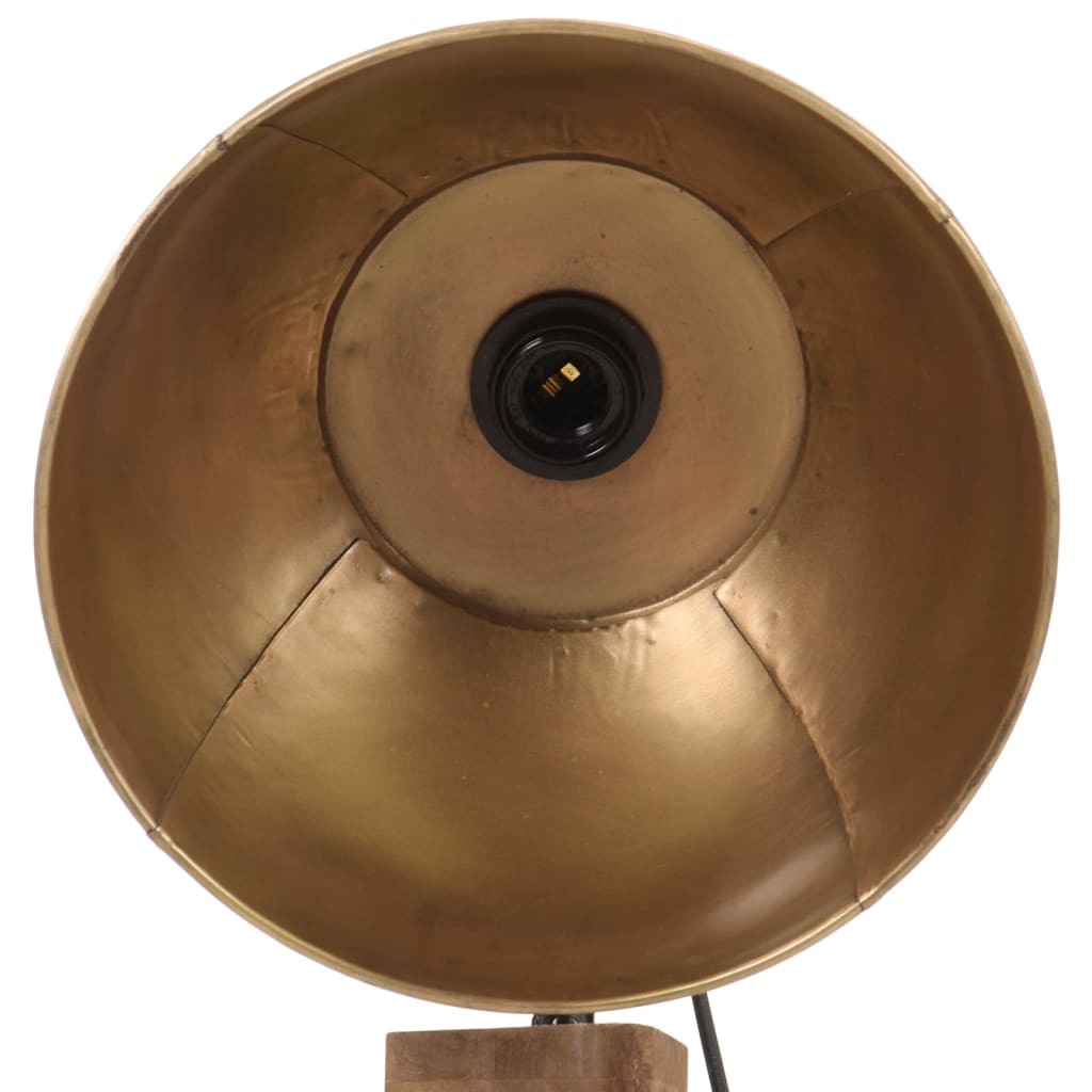 vidaXL Lampa stojąca, 25 W, antyczny mosiądz, 45x45x120 cm, E27