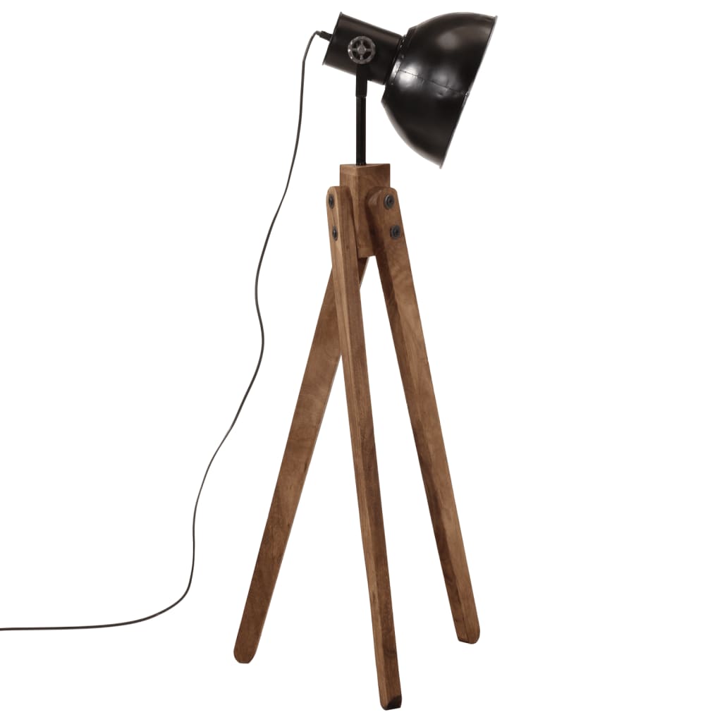 vidaXL Lampa stojąca, 25 W, czarna, 45x45x120 cm, E27