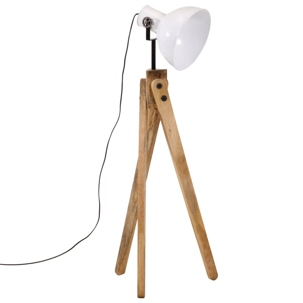 vidaXL Lampa stojąca, 25 W, biała, 45x45x120 cm, E27