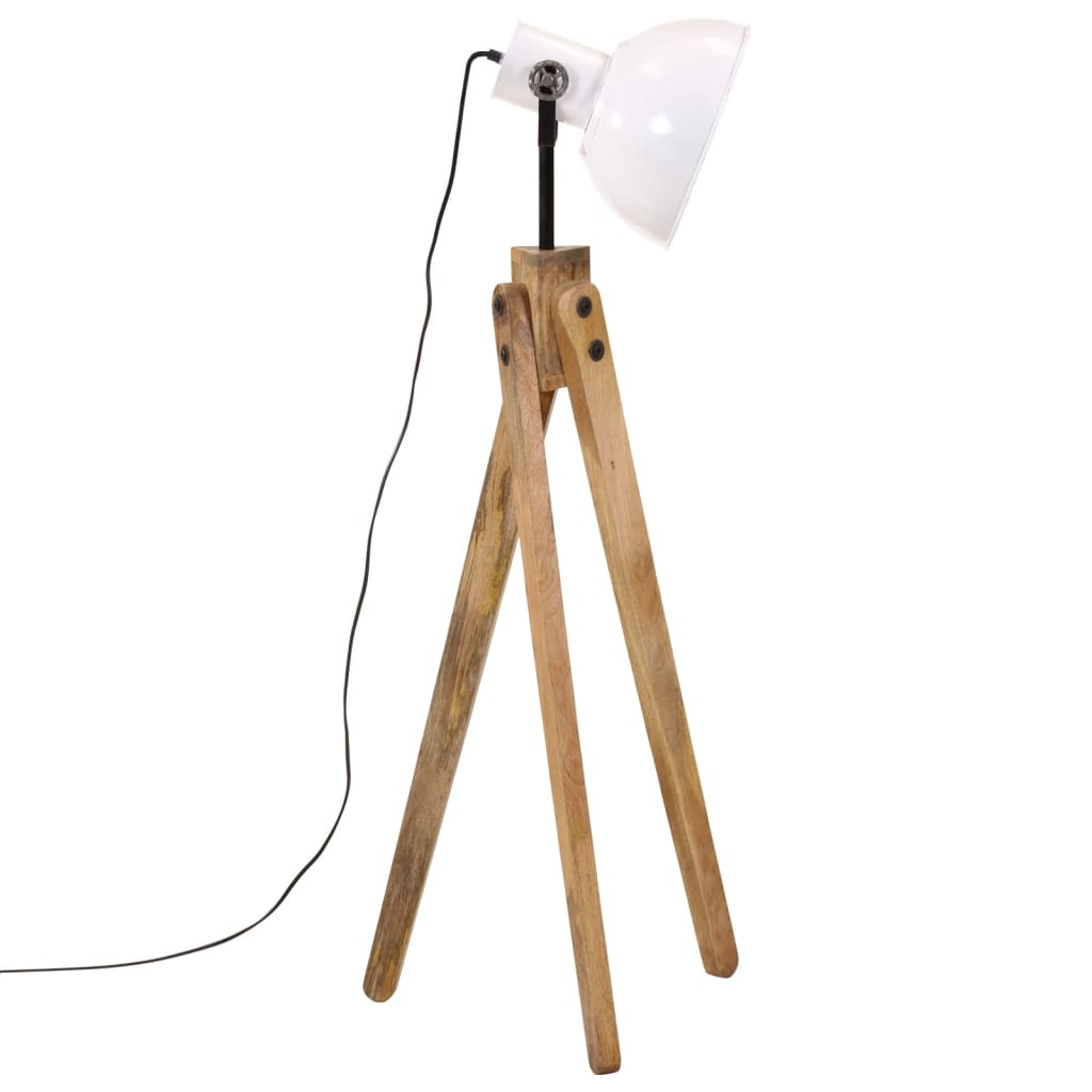 vidaXL Lampa stojąca, 25 W, biała, 45x45x120 cm, E27