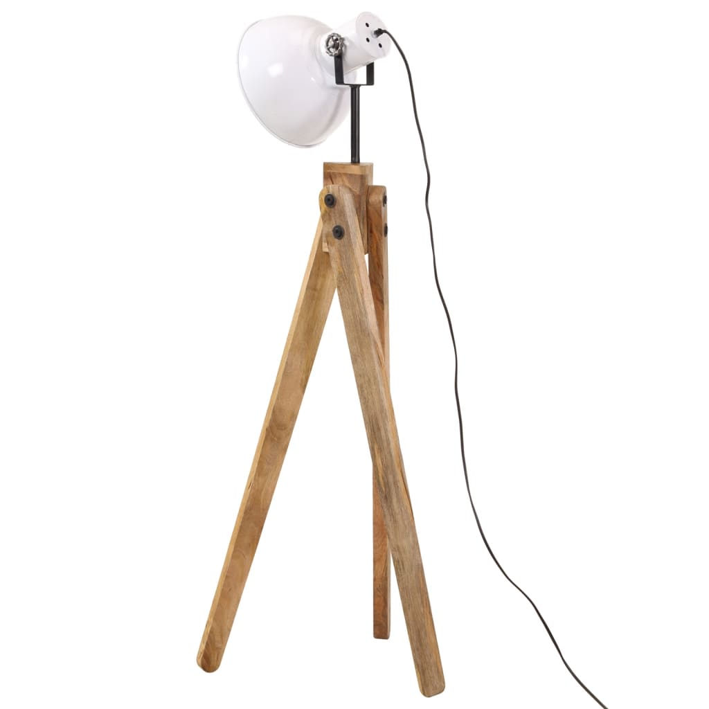vidaXL Lampa stojąca, 25 W, biała, 45x45x120 cm, E27