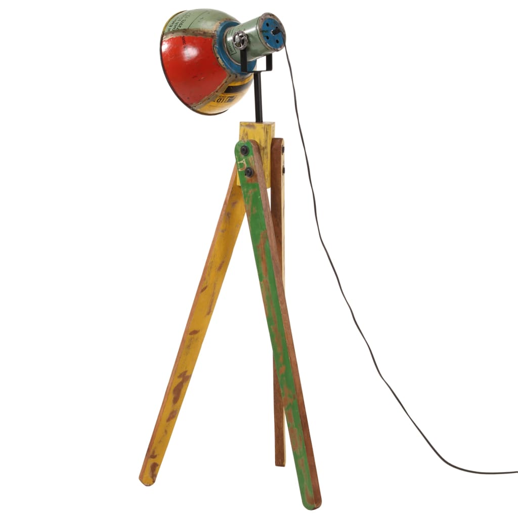 vidaXL Lampa stojąca, 25 W, wielokolorowa, 45x45x120 cm, E27