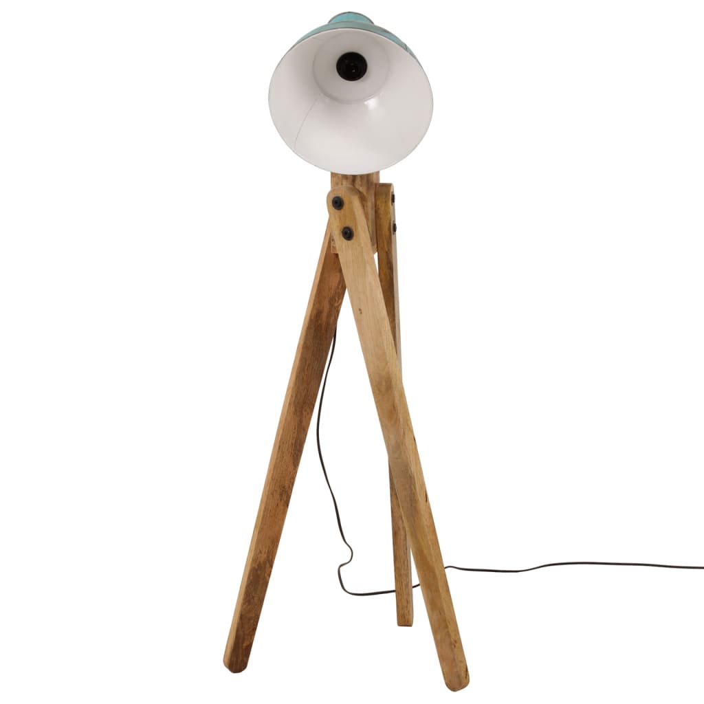 vidaXL Lampa stojąca, 25 W, postarzany niebieski, 45x45x120 cm, E27