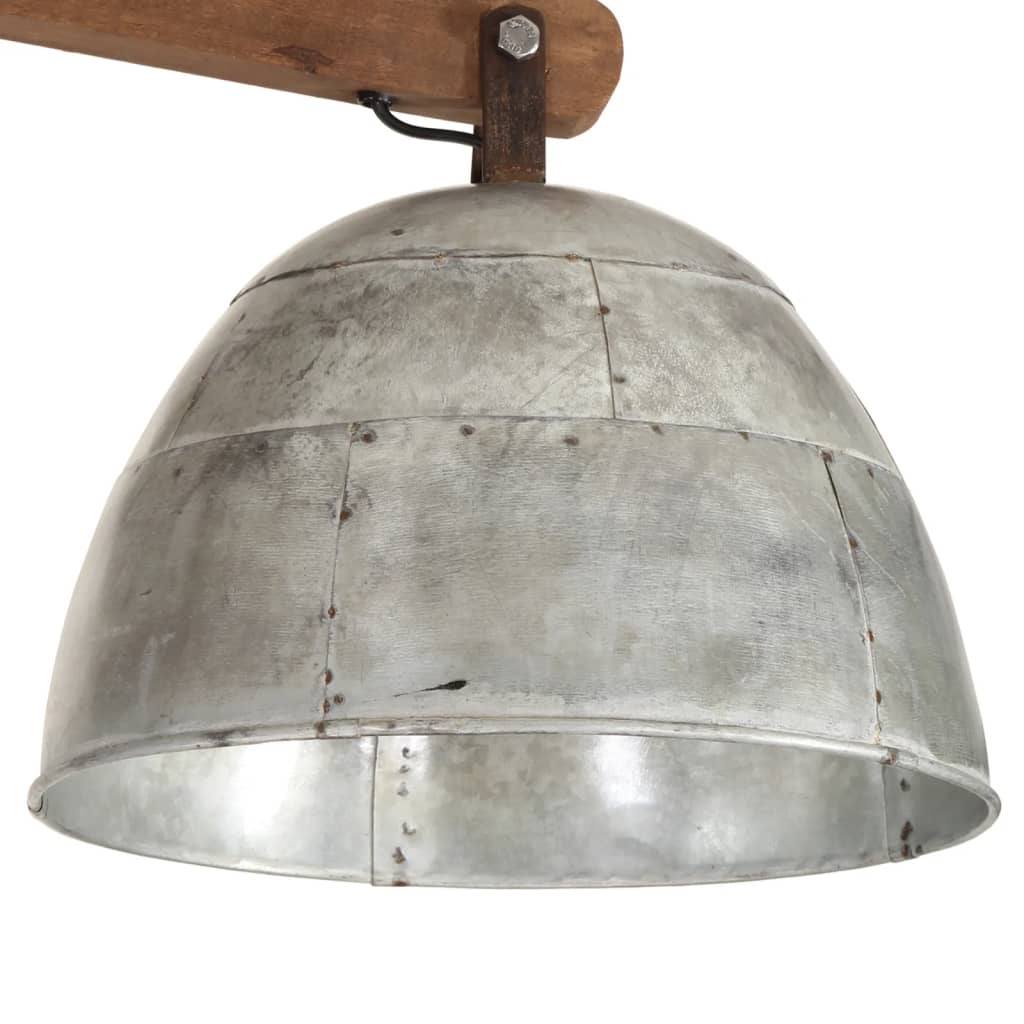 vidaXL Lampa sufitowa 25 W, srebro vintage, 105x30x65-108 cm, E27