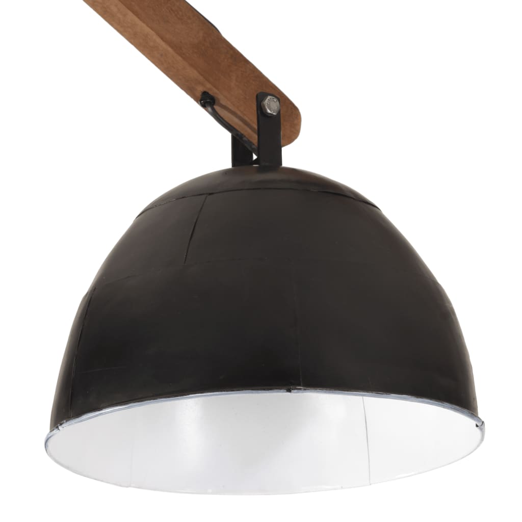 vidaXL Lampa sufitowa 25 W, czarna, 29x18x85 cm, E27