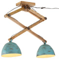 vidaXL Lampa sufitowa, 25 W, postarzany niebieski, 29x18x85 cm, E27