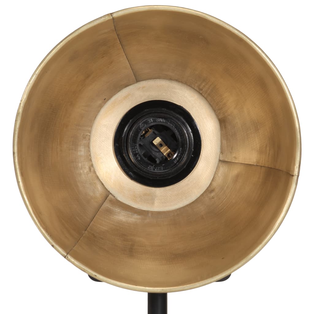vidaXL Lampa stołowa, 25 W, antyczny mosiądz, 17x17x50 cm, E27