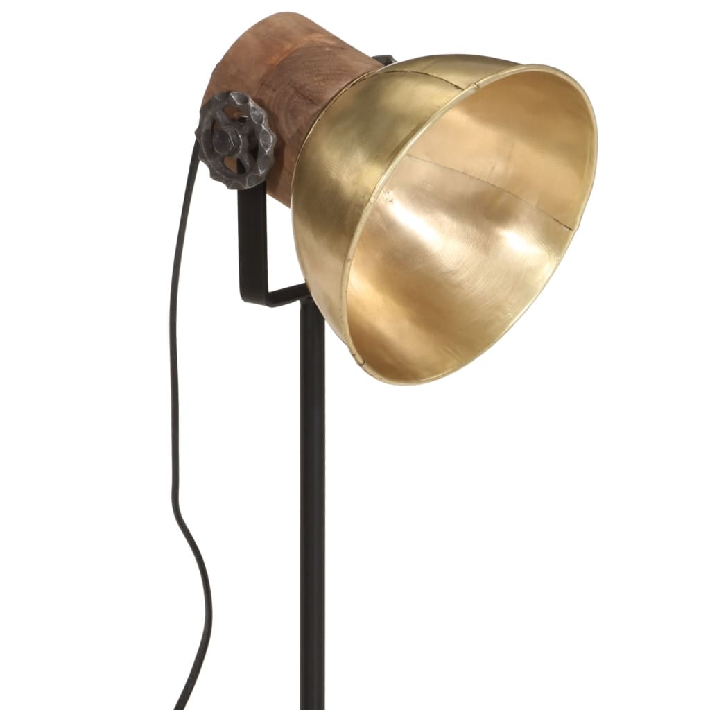 vidaXL Lampa stołowa, 25 W, antyczny mosiądz, 17x17x50 cm, E27