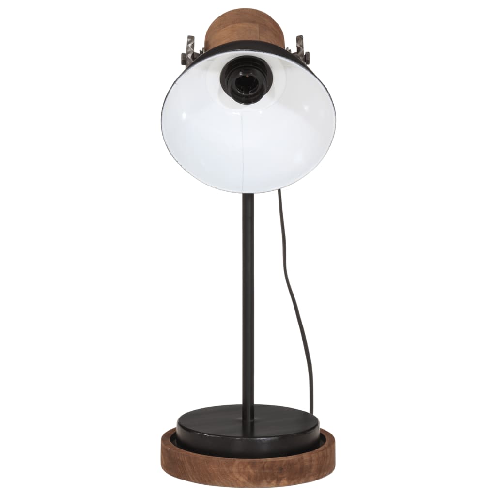vidaXL Lampa stołowa, 25 W, czarna, 17x17x50 cm, E27