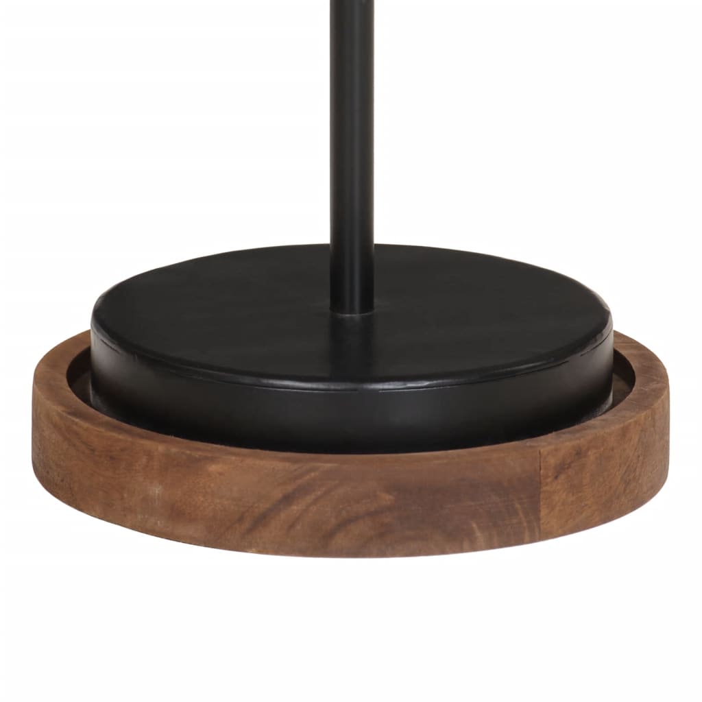 vidaXL Lampa stołowa, 25 W, czarna, 17x17x50 cm, E27