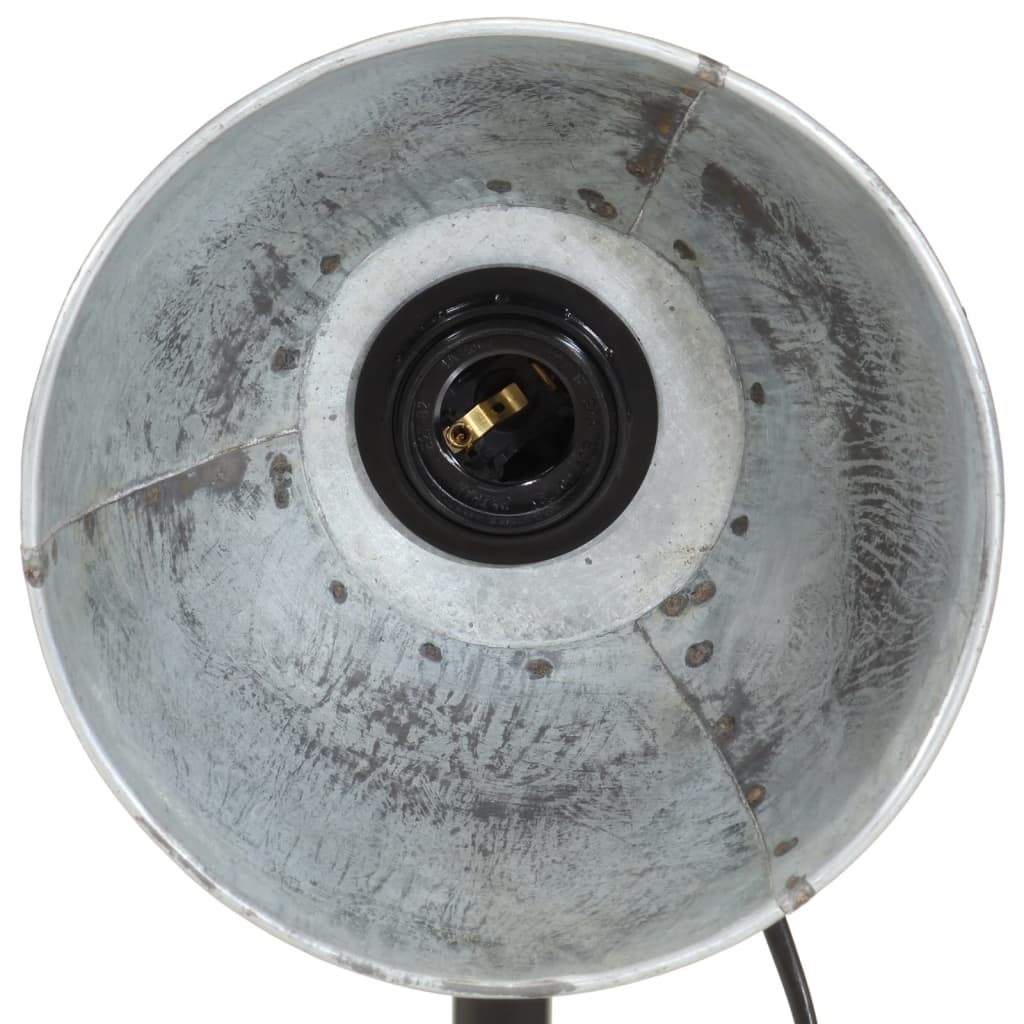 vidaXL Lampa stołowa, 25 W, srebrny vintage, 18x18x60 cm, E27