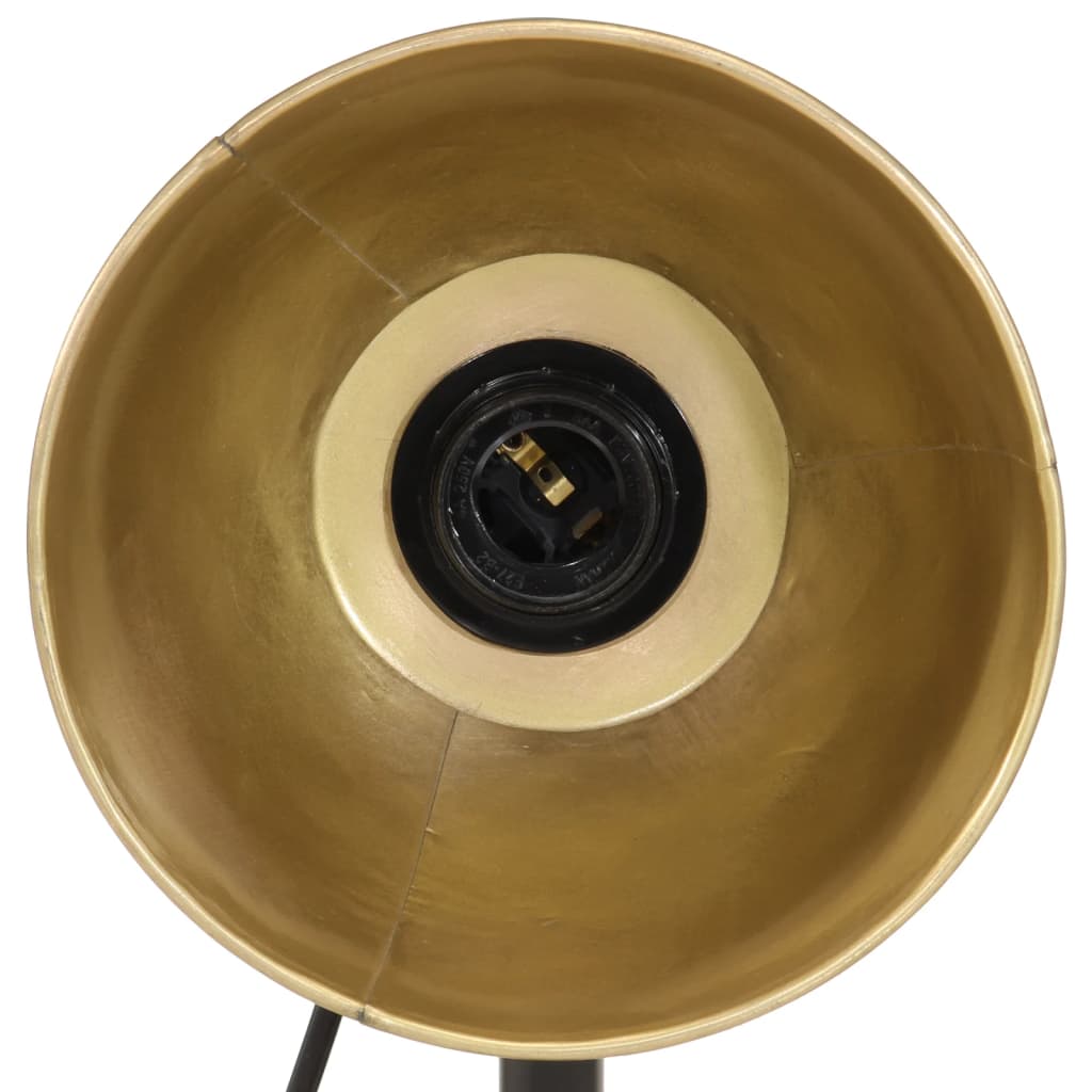vidaXL Lampa stołowa, 25 W, antyczny mosiądz, 18x18x60 cm, E27