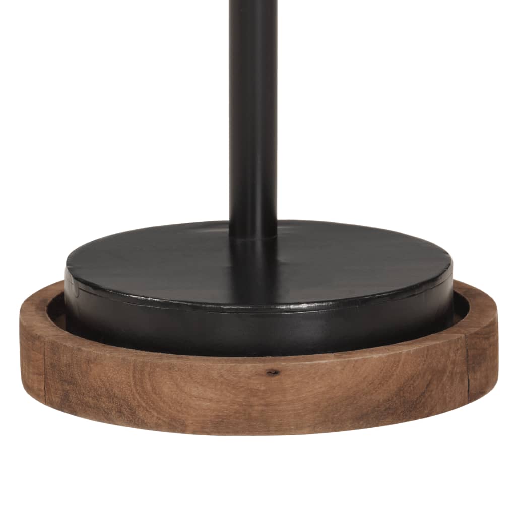 vidaXL Lampa stołowa, 25 W, czarna, 18x18x60 cm, E27