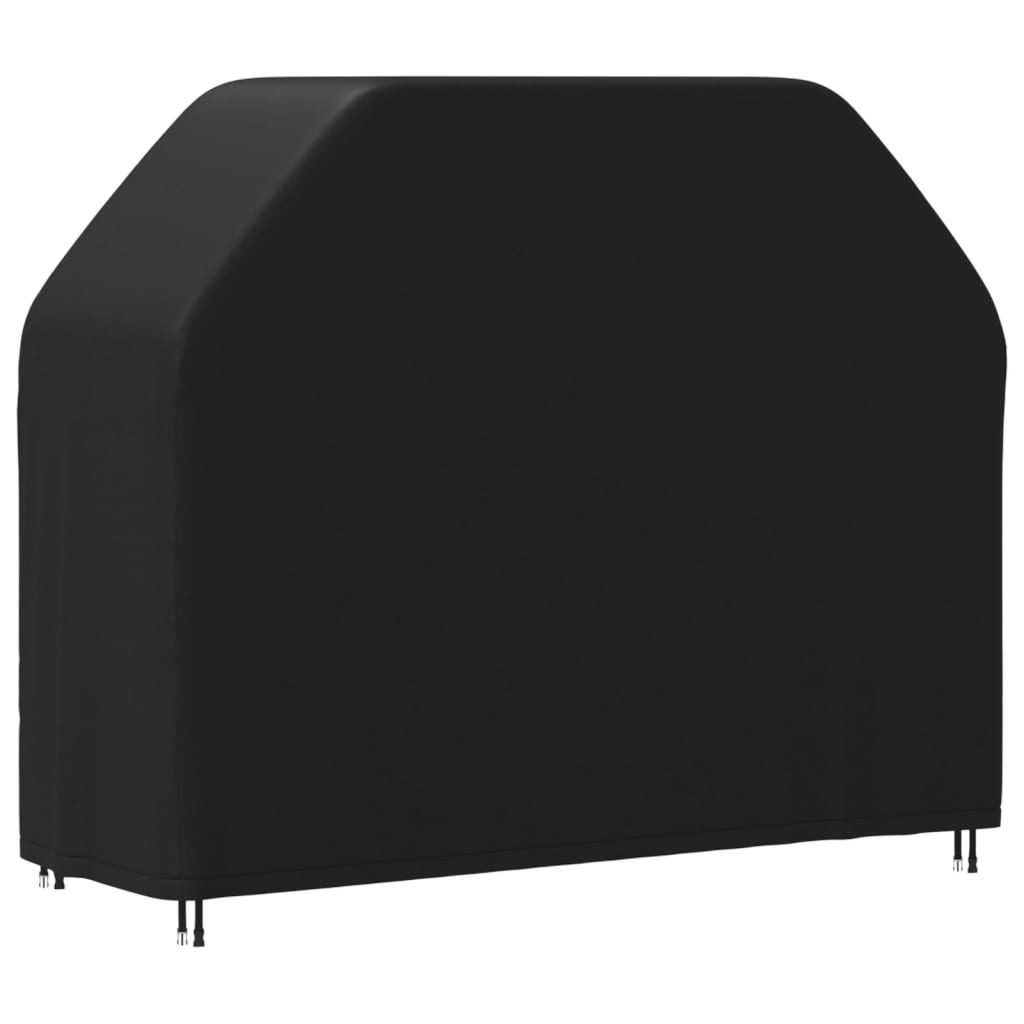 vidaXL Pokrowiec na grilla, 162x61x122 cm, czarny, tkanina Oxford 420D