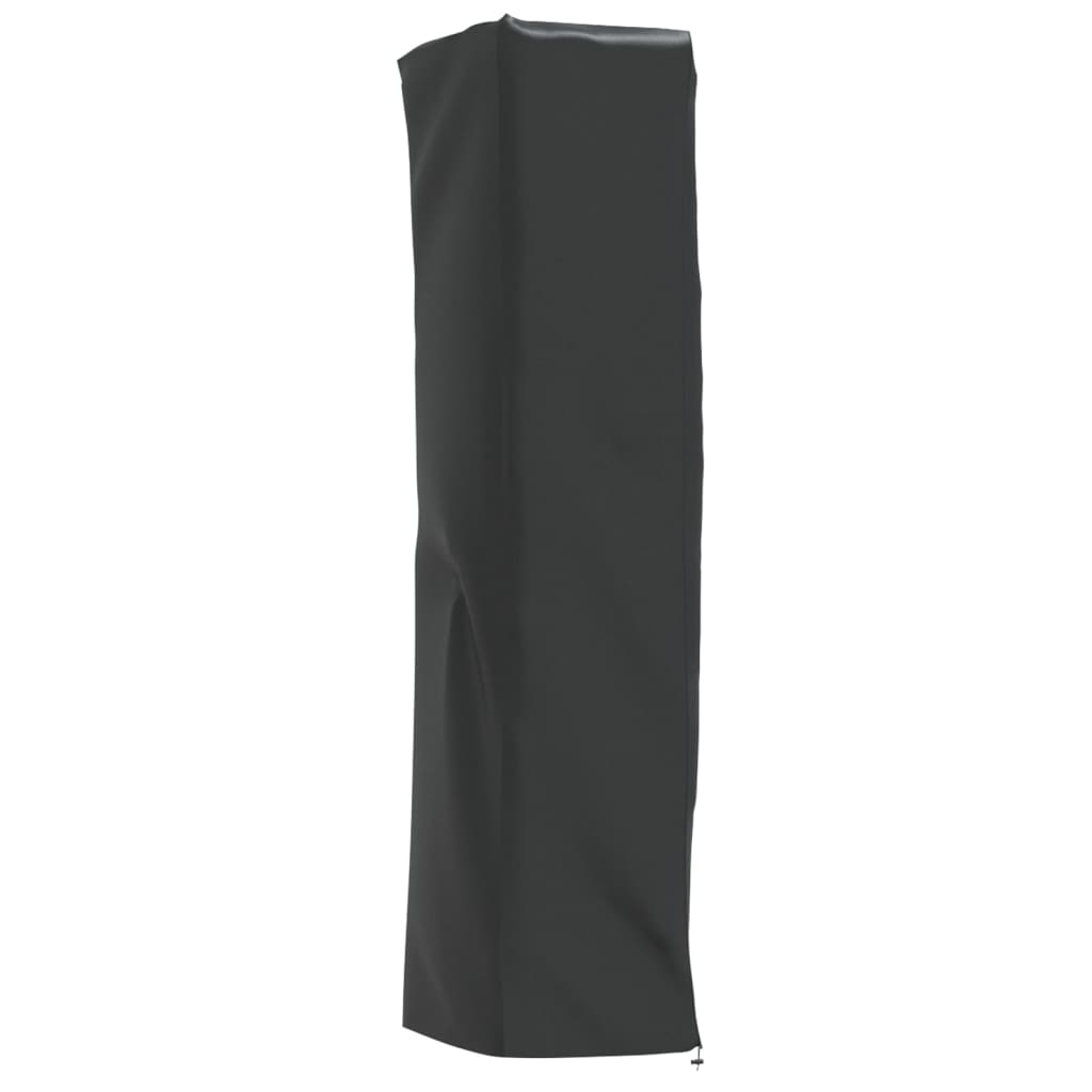 vidaXL Pokrowiec na grzejnik w kształcie piramidy, czarny, 58x58x228cm