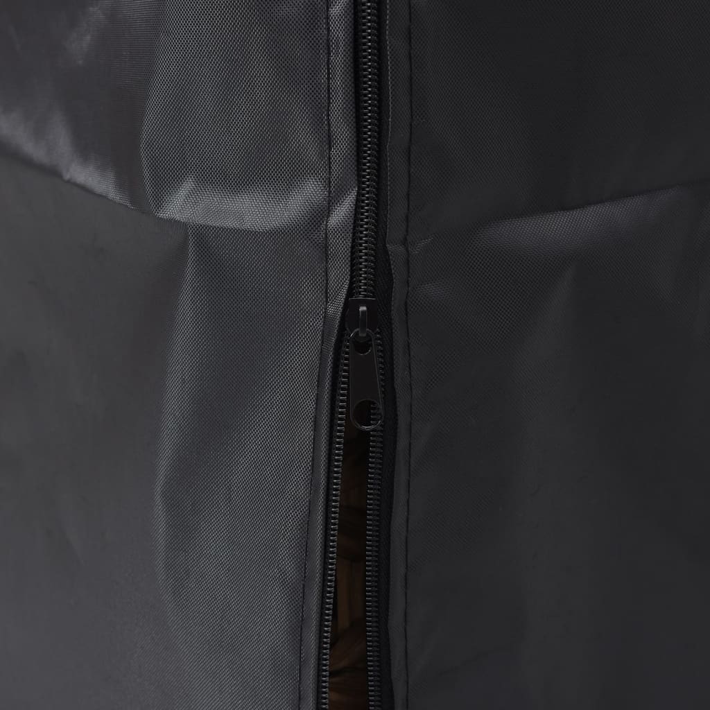 vidaXL Pokrowiec na grzejnik w kształcie piramidy, czarny, 58x58x228cm
