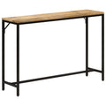 vidaXL Stolik konsolowy, 110x30x75 cm, surowe drewno mango i żelazo