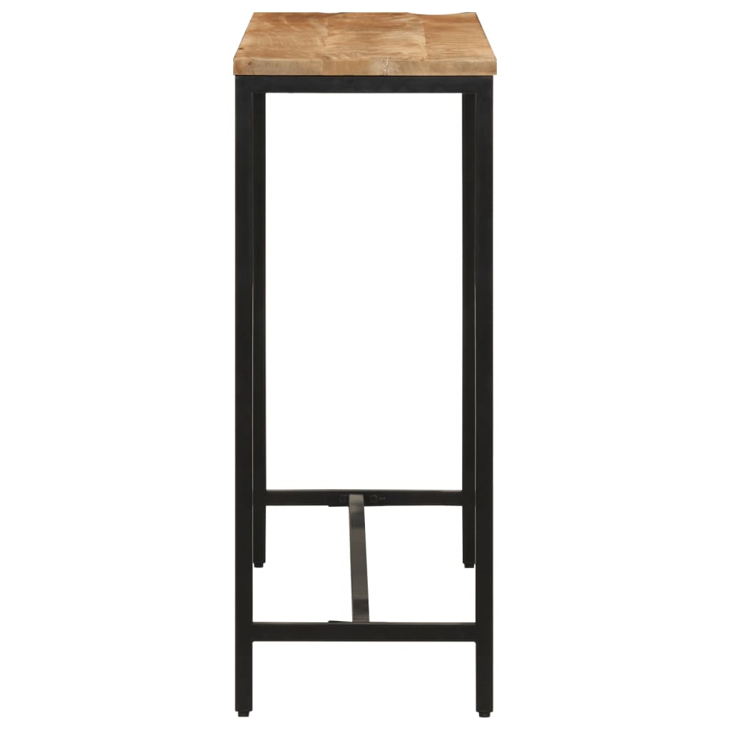 vidaXL Stolik konsolowy, 110x30x75 cm, surowe drewno mango i żelazo
