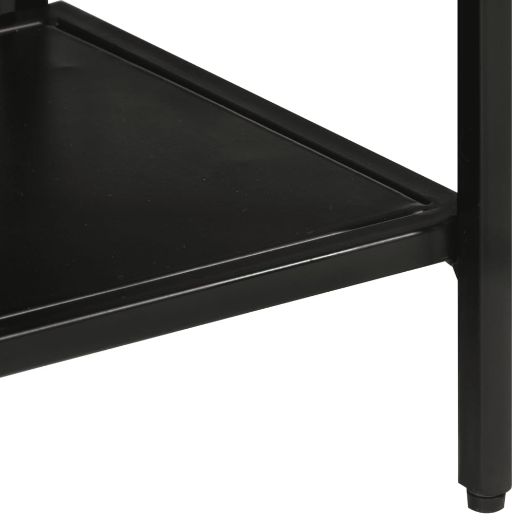 vidaXL Stolik konsolowy, 110x30x75 cm, surowe drewno mango i żelazo