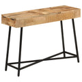 vidaXL Toaletka, 105x35x75 cm, surowe drewno mango i żelazo