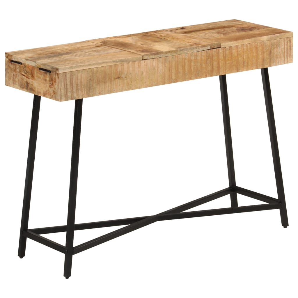 vidaXL Toaletka, 105x35x75 cm, surowe drewno mango i żelazo