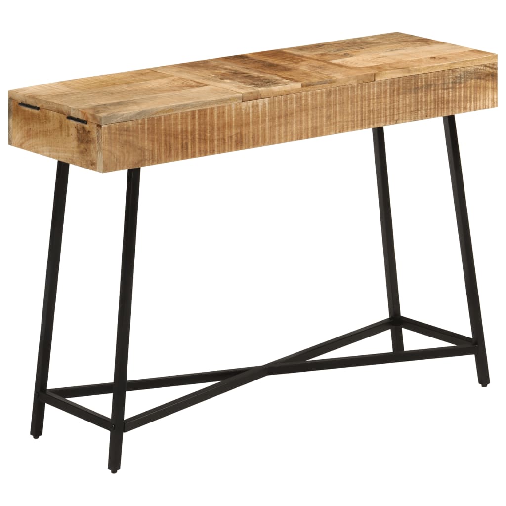 vidaXL Toaletka, 105x35x75 cm, surowe drewno mango i żelazo