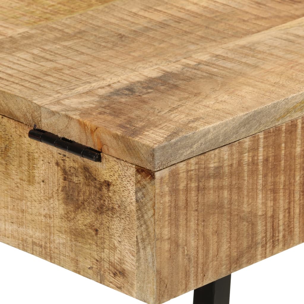 vidaXL Toaletka, 105x35x75 cm, surowe drewno mango i żelazo