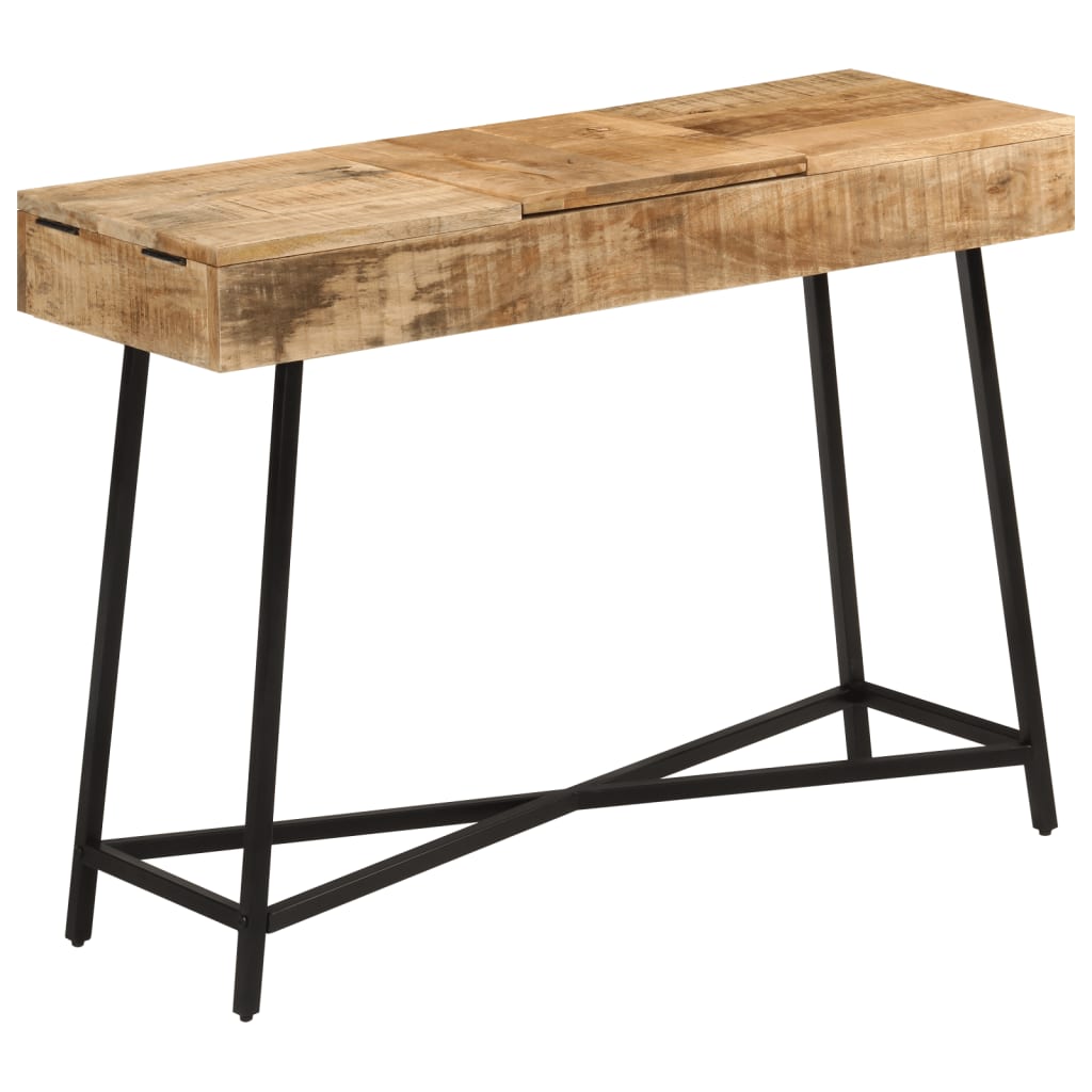 vidaXL Toaletka, 105x35x75 cm, surowe drewno mango i żelazo