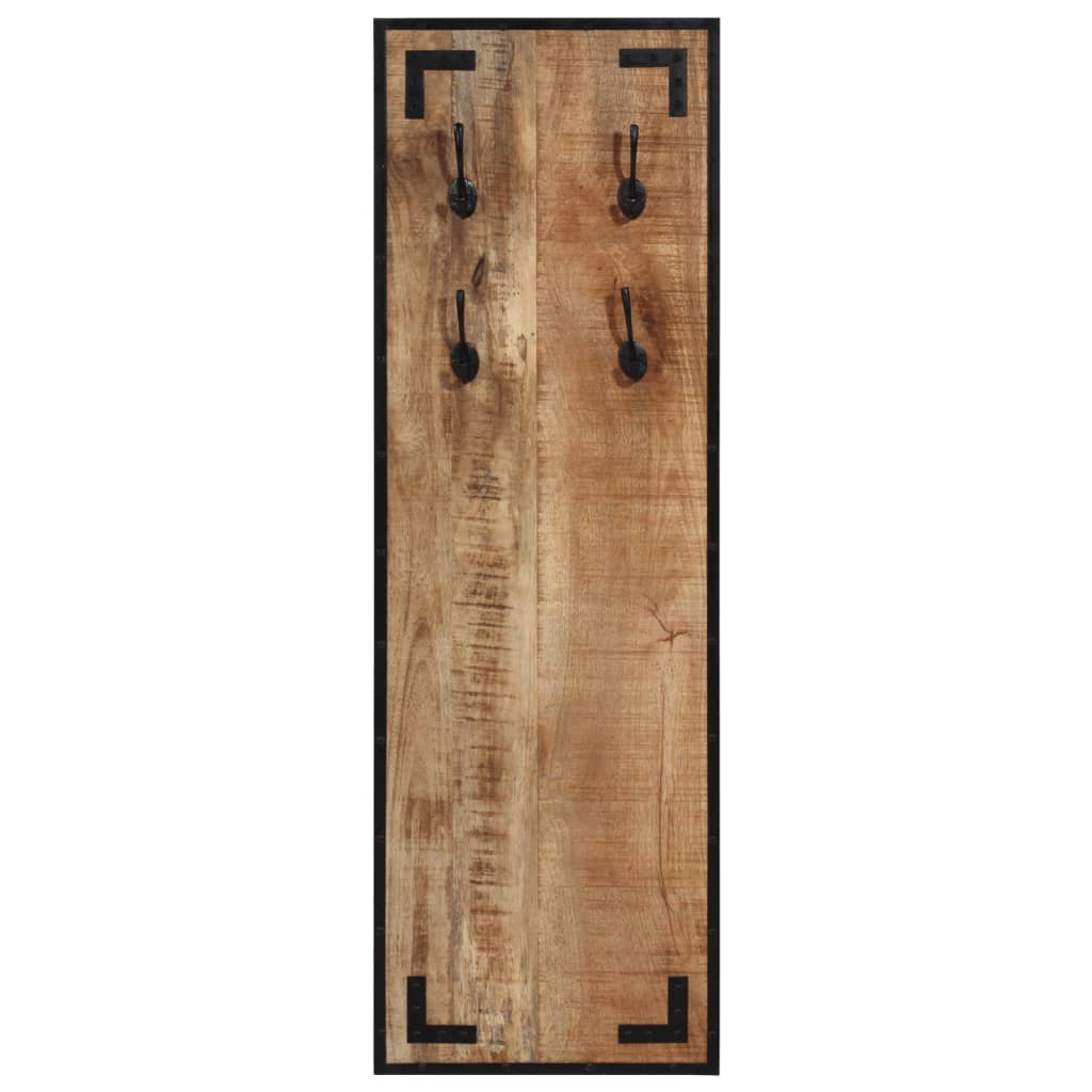vidaXL Wieszak na ubrania, 35x8x110 cm, surowe drewno mango