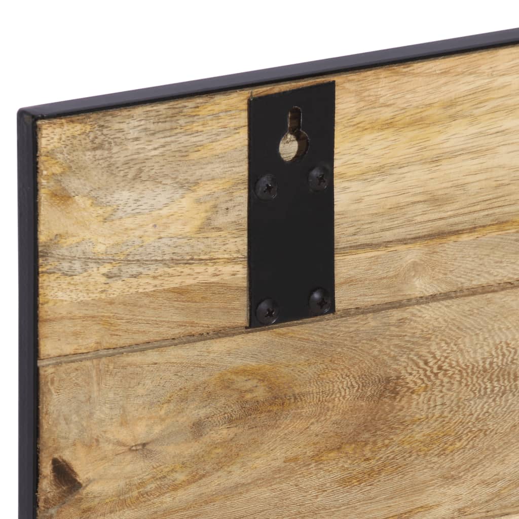 vidaXL Wieszaki na ubrania, 2 szt., 80x8x25 cm, surowe drewno mango