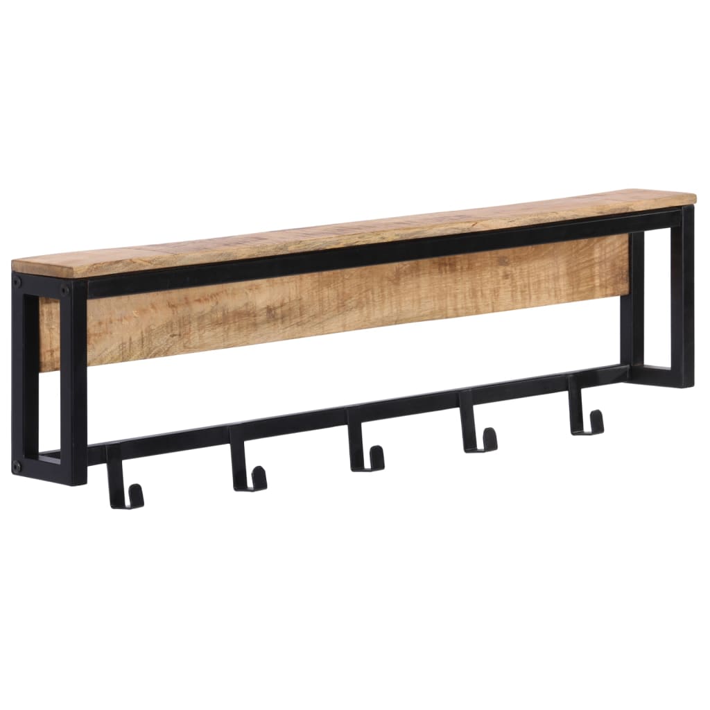 vidaXL Wieszak na ubrania, 87x10x27 cm, surowe drewno mango