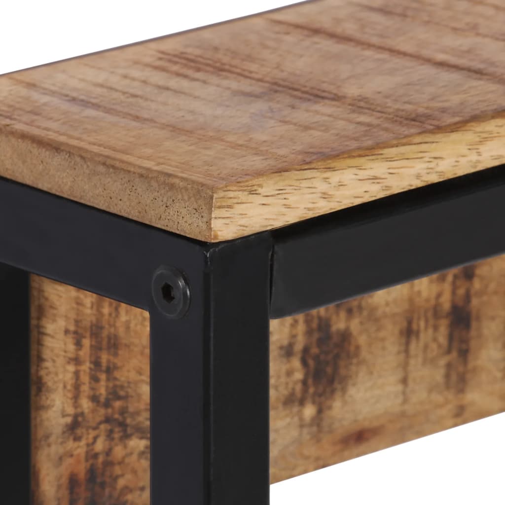 vidaXL Wieszak na ubrania, 87x10x27 cm, surowe drewno mango