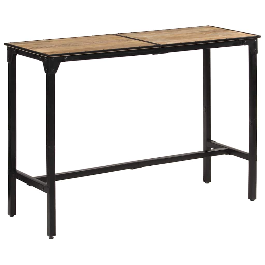 vidaXL Stolik barowy, 150x55x107 cm, surowe lite drewno mango