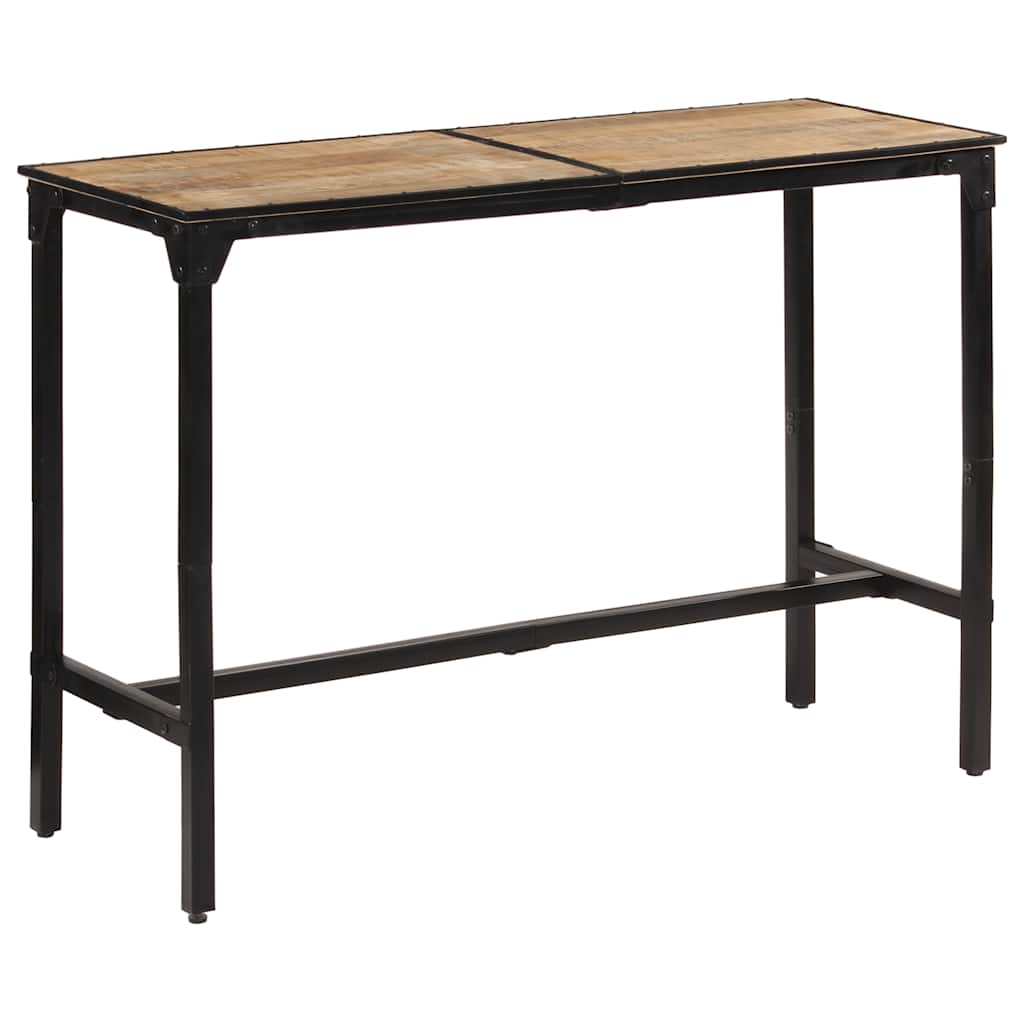 vidaXL Stolik barowy, 150x55x107 cm, surowe lite drewno mango