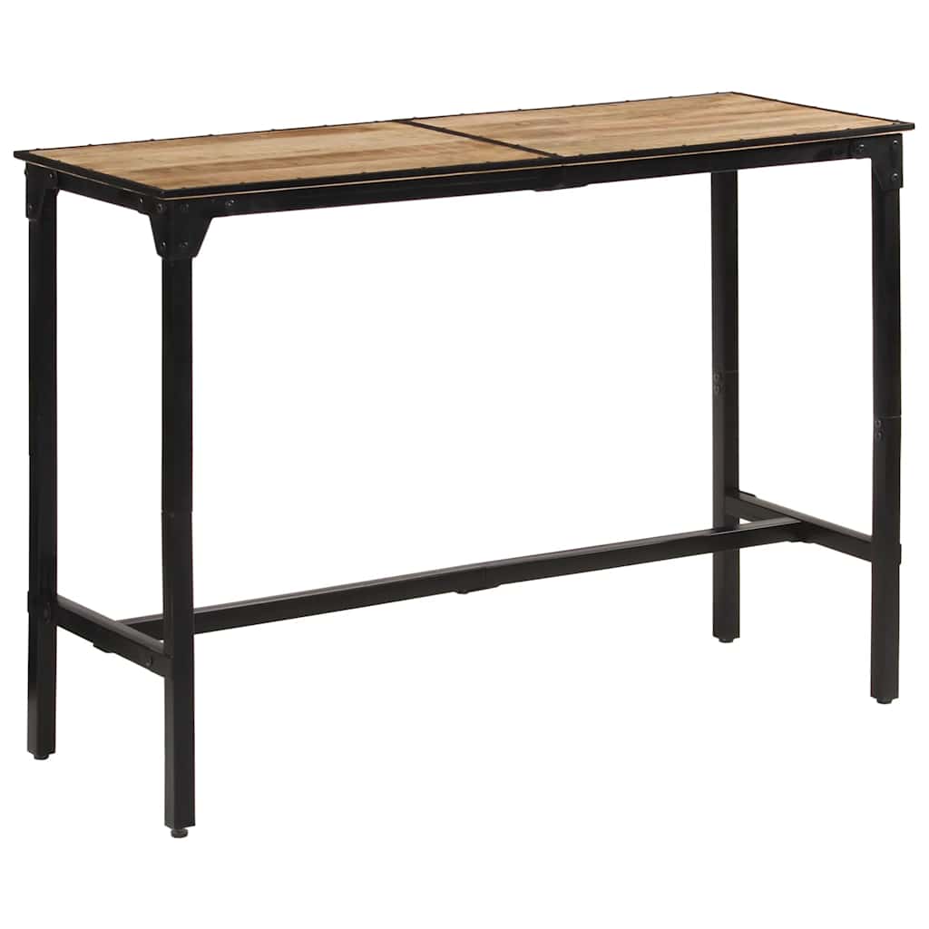 vidaXL Stolik barowy, 150x55x107 cm, surowe lite drewno mango