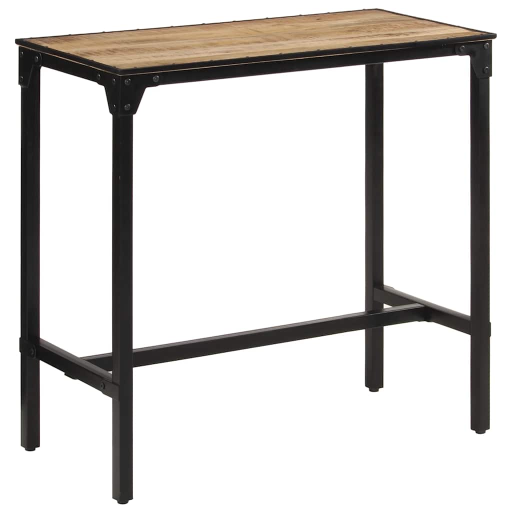 vidaXL Stolik barowy, 110x55x107 cm, surowe lite drewno mango