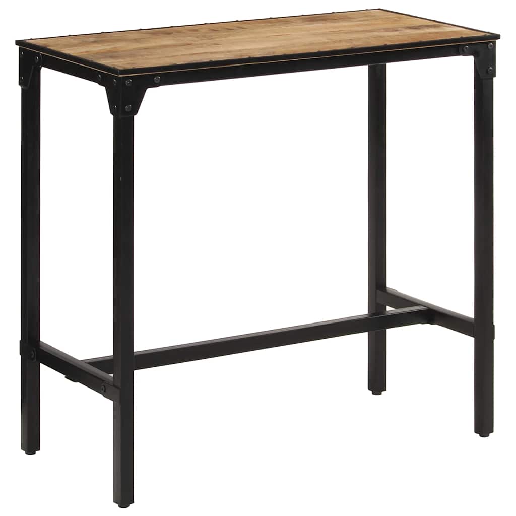 vidaXL Stolik barowy, 110x55x107 cm, surowe lite drewno mango