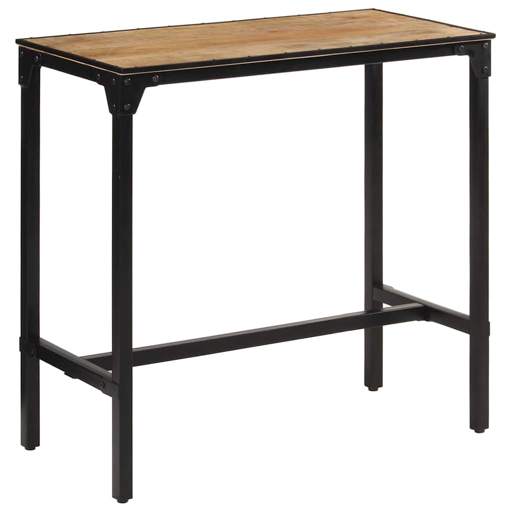 vidaXL Stolik barowy, 110x55x107 cm, surowe lite drewno mango