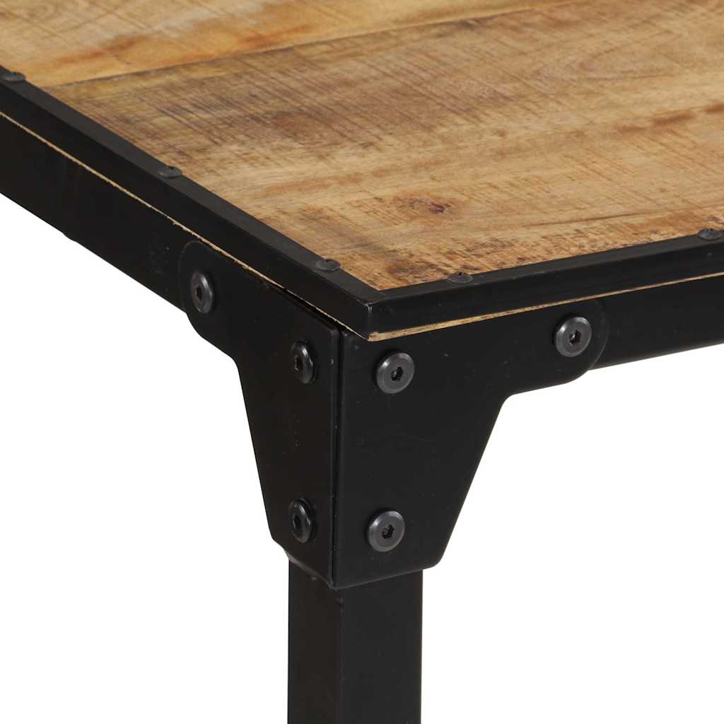 vidaXL Stolik barowy, 110x55x107 cm, surowe lite drewno mango